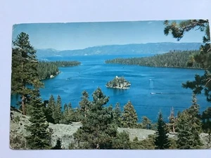 Emerald Bay and Island, Lake Tahoe, California Postcard - Picture 1 of 3