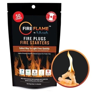 FireFlame Fire Plugs Fire Starter - Quick Instant 100% Waterproof Indoor Outdoor - Picture 1 of 8