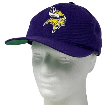 Vintage 90s Minnesota Vikings Hat Cap Purple NFL Snapback Twins Enterprise - Image 1 of 4