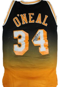 Shaquille O' Neal Signed Lakers Fadeaway M&Ness HWC Swingman Jersey-BAW Hologram - Picture 1 of 5