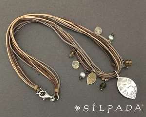 SILPADA Sterling Silver & Brass TREASURE CHEST Charm Necklace~#N2224~RETIRED! - Picture 1 of 6