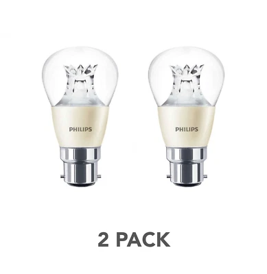 Philips LED Golf ball Light Bulb Dimmable Warm Glow B22 Bayonet 40w Mini Globe - Image 1 of 3