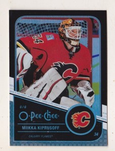 11-12 OPC Miikka Kiprusoff /100 RAINBOW BLACK Calgary Flames 2011