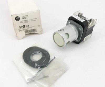 Nuevo Allen-Bradley 800T-QA24W Ser. Pulsador T Blanco Iluminado 24V Foto 1 de 4