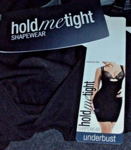 Hold Me Tight: Size:16. Shapewear BLACK Underbust Smooth Firm Stretch Sleek Slip - Picture 1 of 12