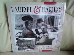 LAUREL AND HARDY OFFICIAL CALENDAR 2008,NEW/SEALED. - Picture 1 of 3