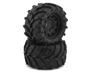 Pro-Line 1/10 Masher F/R 2.8" MT Tires Mounted 12mm/14mm Black Raid - Picture 1 of 5
