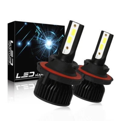 LED Headlight H13/9008 High/Low Beam Bulbs For Ford Excursion 2005 6000K White - Image 1 of 4