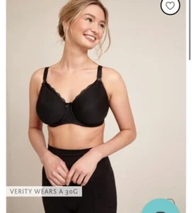NEW Freya Women's Pure Moulded Nursing Bra In Black Size 32D RRP £40 - Picture 1 of 13