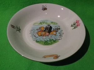 Suppenteller Krtek Maulwurf  Wasser Ente schwimmen 19 cm wilde Biene von Thun  - Bild 1 von 2