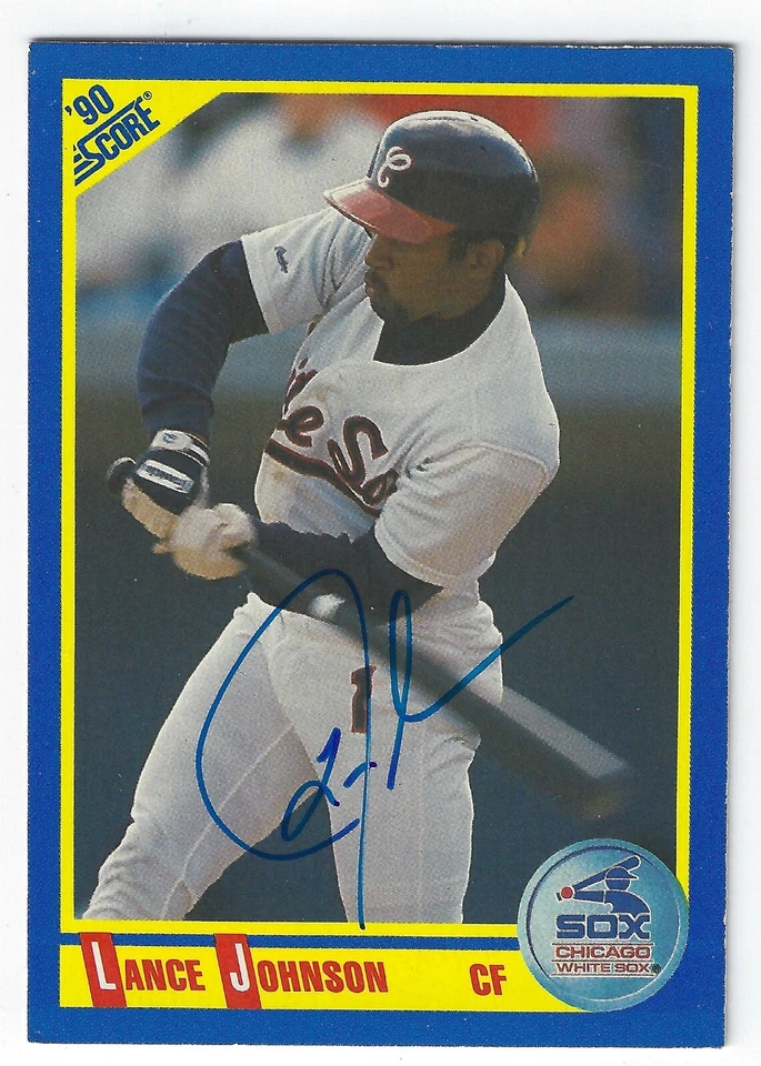 Tarjeta firmada por LANCE JOHNSON CHICAGO WHITE SOX CUBS METS CARDINALS NEW YORK YANKEES Foto 1 de 1