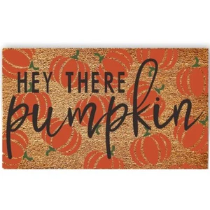29.5"x16.9" Fall Pumpkin Coir Doormat Non-Slip Autumn Front Porch Mat - Picture 1 of 7