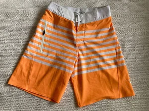 Rip Curl Mirage Lightweight Zip Pocket Cargo Board Shorts White/Orange, Size 23 - Picture 1 of 11