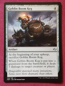 Magic The Gathering FATE REFORGED GOBLIN BOOM KEG artifact card MTG - Picture 1 of 2
