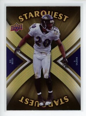 2008 Upper Deck  StarQuest Rainbow Gold #SQ12 Ed Reed Ravens - Image 1 of 2