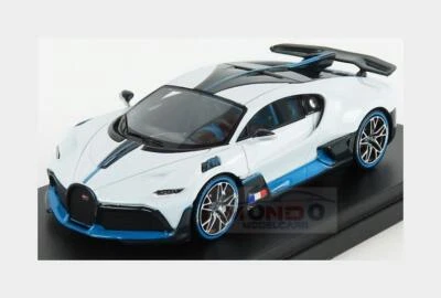 1:43 Looksmart Bugatti Divo 2018 Quartz White Glossy LS497B Modellino - Immagine 1 di 2