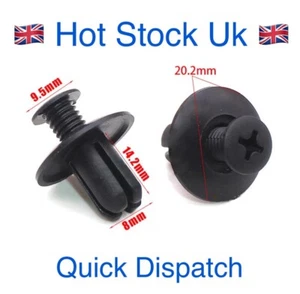 10x Tornillos de expansión de remaches de plástico Sujetador Guardabarros Clip de parachoques 8 mm para automóvil - Imagen 1 de 6