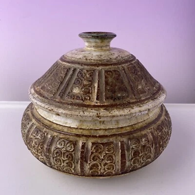 Vallauris - Marcel Giraud -pot Couvert Céramique à glaçure - 1970 - XXème - Photo 1/4