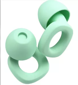 Audree Soft Ear Plugs for Noise Reduction Silver Reusable Earplugs -18db -29db - Picture 1 of 7