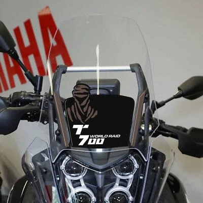 LABELBIKE Adesivi 3D Cupolino moto compatibili con Yamaha Tenere 700 World Raid - Nero