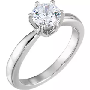Runder Diamant Verlobungsring 14 Karat Weißgold (1,01 kt I Vvs2 Reinheit) GIA - Bild 1 von 3