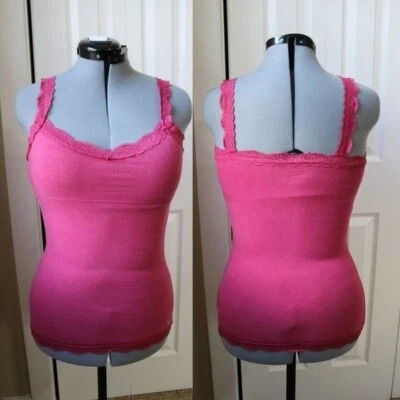 Спагетти ремень Camisole, Cami кружева встроенный бюстгальтер винтажный Y2k верхний размер средний - Изображение 1 из 4