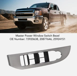 For 2007-2009 Tahoe Suburban Sierra Master Window Switch Bezel Trim Driver Side - Picture 1 of 10