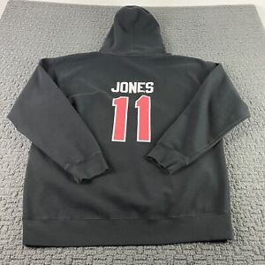 Julio Jones Atlanta Falcons Hoodie Mens 2XL Black Pullover Sweatshirt NFL