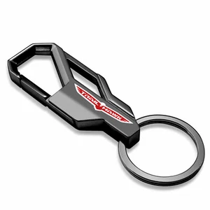 Jeep Trailhawk Gunmetal Black Carabiner-style Snap Hook Metal Key Chain - Picture 1 of 5