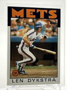 1986 Topps Len Dykstra Rookie Baseball Card #53 NM-Mint FREE SHIPPING