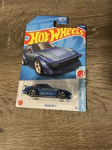 2022 Hot Wheels #97 blau Mazda RX-7 HW J-Imports Rarität - Bild 1 von 2
