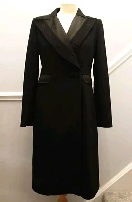 Stella McCartney X H&M Overcoat Black Size 36 Lambswool Cashmere Vintage  - Image 1 of 4