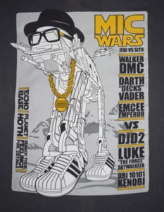 Vintage Rap T-Shirt Mic Wars Gr. S/M 90er Walker DMC Decks Vader DJD2 Luke - Bild 1 von 10
