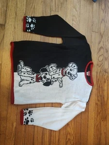 Disney 101 Dalmatians Youth XL 14-16 Sweater Made in The USA Long Sleeve - Picture 1 of 7