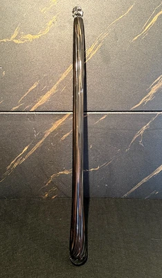 COLGANTE GOTA GRANDE, EN CRISTAL SOPLADO DE MURANO, H 695 mm, NEGRO/DORADO Foto 1 de 4