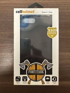 Cellhelmet schwarz zweilagig rutschfest Grip Hülle für iPhone 6 7 8 Plus Cover 6E - Bild 1 von 3