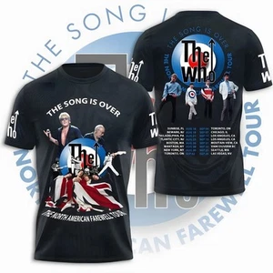 The Who 3D Tshirt New The Song Is Over Hot Tour 2025 T-shirt Fan Gift - Picture 1 of 4