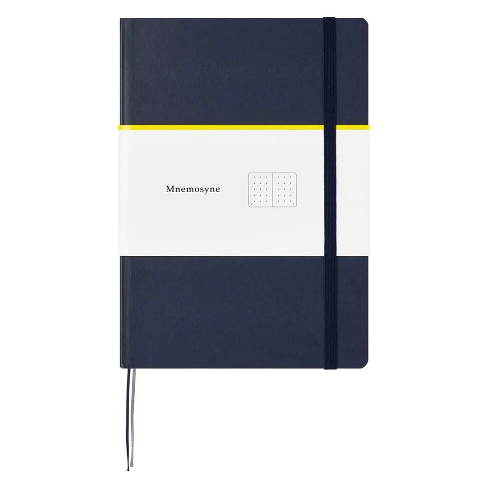 Maruman Mnemosyne Dot Grid Journal in Navy - A5 - NEW - Image 1 of 1