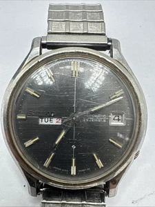Seiko Sealion M110 Modell 6106 - 8060 37 mm schwarzes Zifferblatt läuft wie abgebildet - Bild 1 von 11