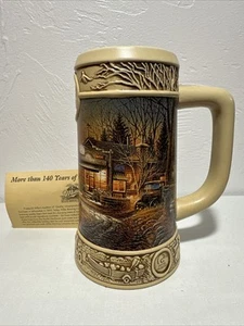 Miller Brewing Terry Redlin 1997 Holiday “WELCOME TO PARADISE “ Beer Stein Mug - Picture 1 of 10