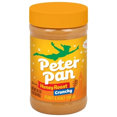 	Peter Pan Crunchy Honey Roast Peanut Spread 16.3 oz Pack of 12	 - Image 1 of 4