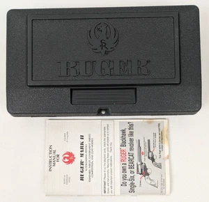 Ruger Mark II MKII 22 LR Factory Gray EMPTY Hard Case 22/45 Pistol Box + Manual - Picture 1 of 6