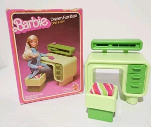 Vintage 1979 Mattel Barbie Dream furniture collection desk seat Original Box 246 - Picture 1 of 10