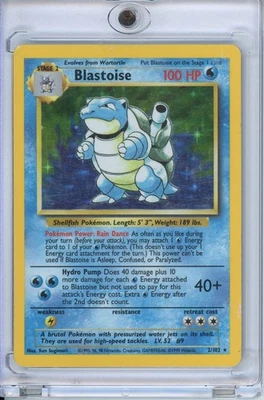 POKEMON BLASTOISE BASE SET HOLO RARE 2/102 HP - Image 1 of 2