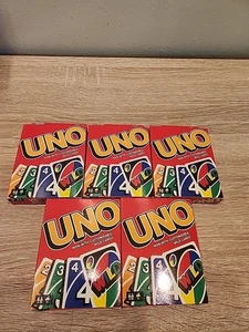 5 Packs Of UNO Card Game 2018 GET WILD w/Customizable Wild Cards! Ages 7+ New - Picture 1 of 2
