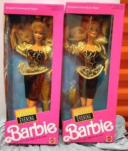 Lot  of two BARBIE DOLL NRFB Golden Evening 2587 - Picture 1 of 4