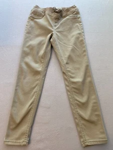 Wonder Nation Jeggings Girls Large Beige Straight Elastic Waist Drawstring - Picture 1 of 10