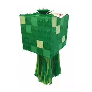 Green Box Pinata Handcrafted Custom Fully Assembled Ready to USE - Picture 1 of 5