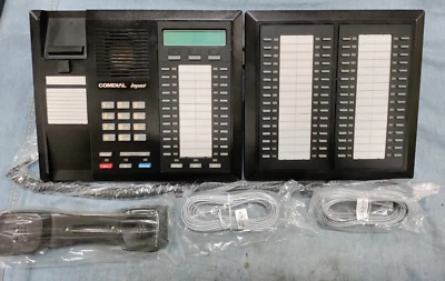 Comdial Impact 8024S-GT Office Black Display Phone w/ IB64X-GT DSS - Image 1 of 4