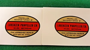 Lorenzen Style 2 Antique Aircraft Propeller Decal - water slide - Picture 1 of 2